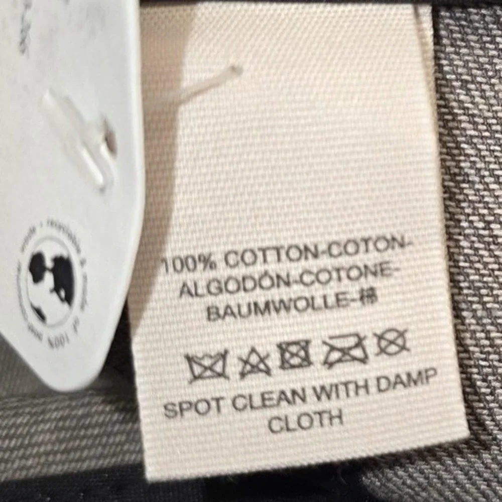 Free People Hat‎ Cap Strap Back Womens Adjustable Gray Plaid 100% Cotton